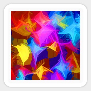 Abstract Colorful Retro Disco Lights Sticker